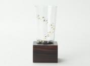 花立　金彩(黒檀台)