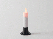 LED充電式ローソク　リモコン　台付