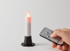 LED充電式ローソク　リモコン　台付(2)