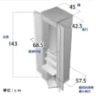 創価学会仏壇 ブラウン　アールの各部位