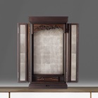 創価学会仏壇 上置 本黒檀正三方 凛白の各部位