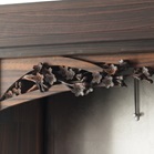 創価学会仏壇 上置 本黒檀正三方 凛白の各部位