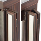 創価学会仏壇 上置 本黒檀正三方 凛白の各部位