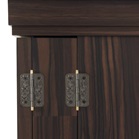 創価学会仏壇 上置 本黒檀正三方 凛白の各部位