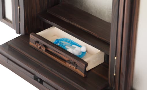 創価学会仏壇 上置 本黒檀正三方 凛白のこだわり・機能