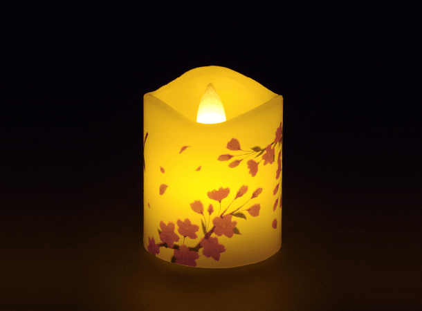 LED キャンドル　いろはあかり  桜  高6.5cm　