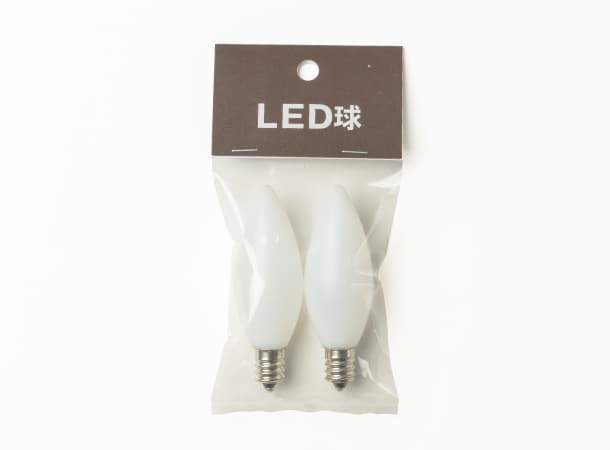 LEDコード式ローソク　2本組 大サイズ用　LED電球(2個入)