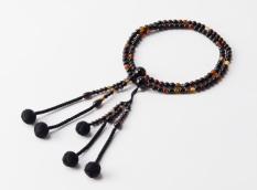 【11・18記念】【限定】高級念珠 ゴーメット 黒 色手毬房M(男性向き)